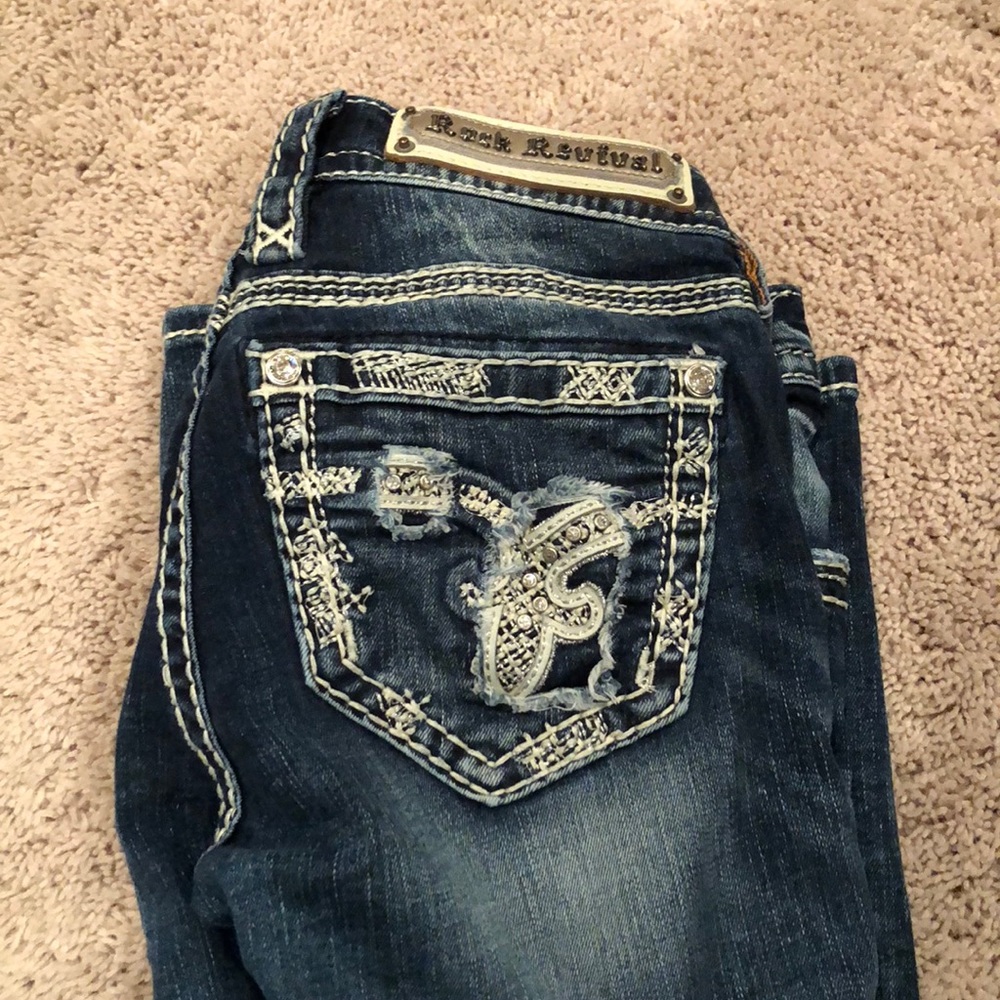 Woman’s rock revival jeans